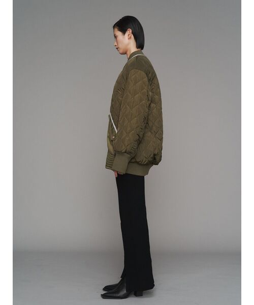 UN3D.（アンスリード）の「QUILTING DOCKING MA-1 / キルティングドッキングMA-1（MA-1・レディース・ブラック/カーキ・36/38）」の11枚目の写真