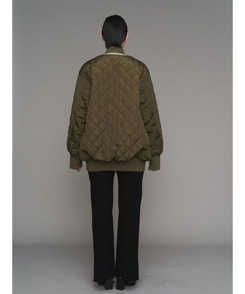 UN3D.（アンスリード）の「QUILTING DOCKING MA-1 / キルティングドッキングMA-1（MA-1・レディース・ブラック/カーキ・36/38）」の12枚目の写真