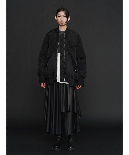 UN3D.（アンスリード）の「QUILTING DOCKING MA-1 / キルティングドッキングMA-1（MA-1・レディース・ブラック/カーキ・36/38）」の16枚目の写真