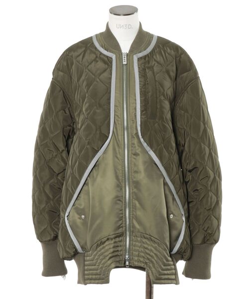 UN3D.（アンスリード）の「QUILTING DOCKING MA-1 / キルティングドッキングMA-1（MA-1・レディース・ブラック/カーキ・36/38）」の20枚目の写真