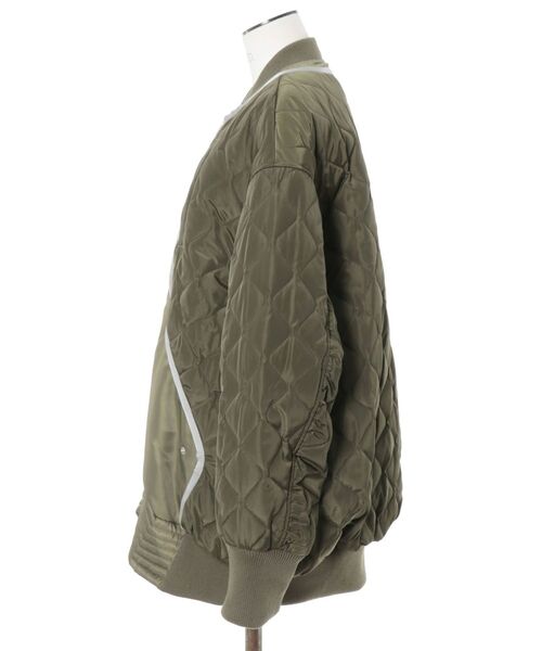 UN3D.（アンスリード）の「QUILTING DOCKING MA-1 / キルティングドッキングMA-1（MA-1・レディース・ブラック/カーキ・36/38）」の21枚目の写真