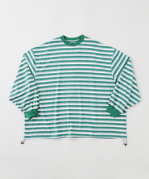 is-ness | is-ness / イズネス BALLOON STRIPES LONG SLEEVE T-SH(Tシャツ/カットソー)