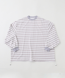 is-ness / イズネス BALLOON STRIPES LONG SLEEVE T-SH