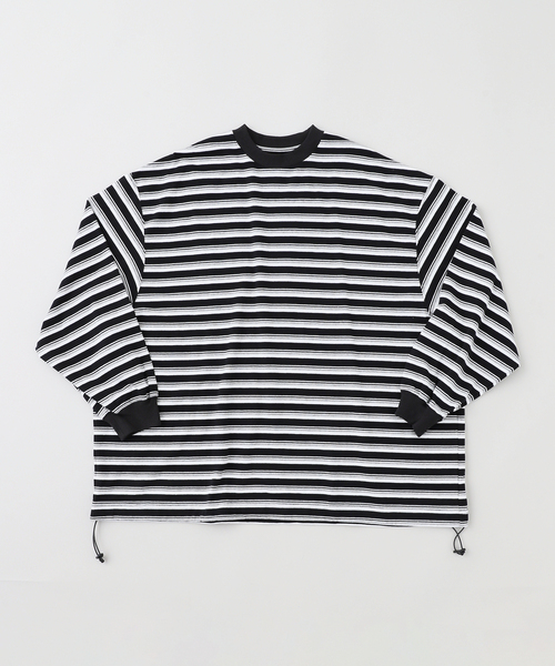 is-ness(イズネス)の「is-ness / イズネス BALLOON STRIPES LONG SLEEVE T-SH(Tシャツ/カットソー・メンズ・ブラック系その他/グリーン系その他/ダークブルー/ライトグレー・LARGE/MEDIUM)」の12枚目の写真