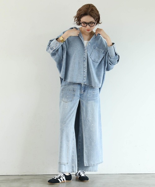 バック刺繍デニムシャツ（シャツ/ブラウス）｜Gready Brilliant