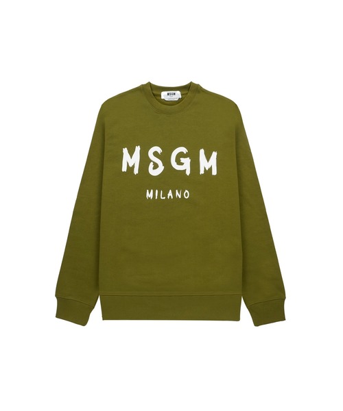 MSGM MILANO ロゴスウェット ホワイト MSGM トレーナー スウェット 「NEW」MSGM ブラッシュロゴ