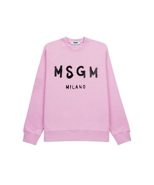 MSGM 黒 スウェット トレーナー　ピンクロゴ MSGM 黒 スウェット トレーナー ピンクロゴ MSGM｜全商品｜aoi