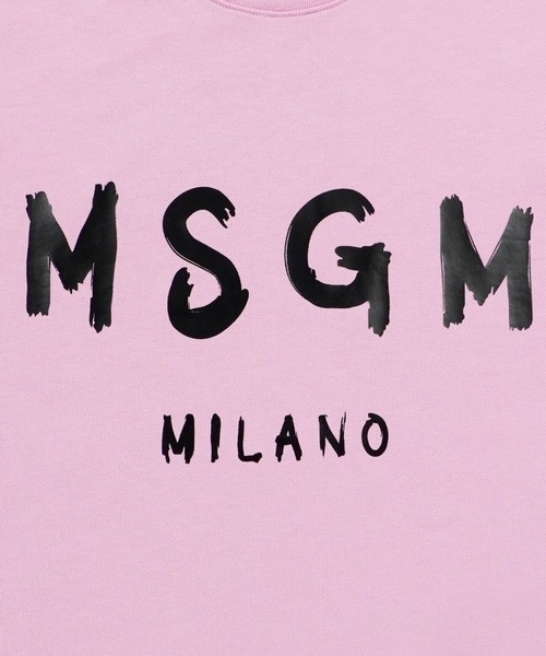 NEW】MSGM ブラッシュロゴ スウェットシャツ（スウェット