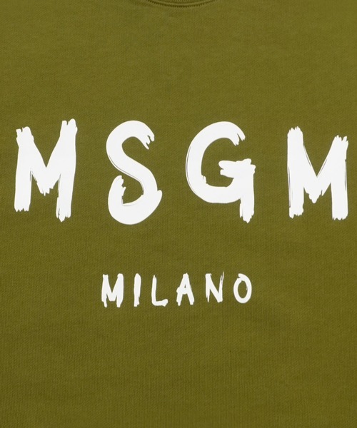 MSGM MILANO ロゴスウェット ホワイト MSGM トレーナー スウェット 「NEW」MSGM ブラッシュロゴ