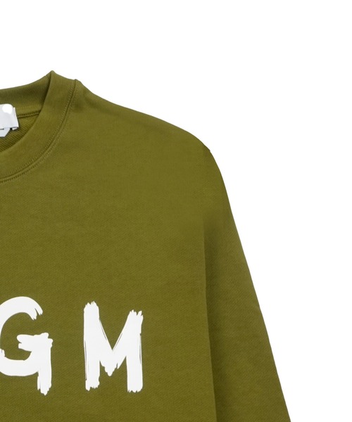 MSGM（エムエスジーエム）の「【NEW】MSGM ブラッシュロゴ スウェットシャツ（スウェット・メンズ・ピンク/オリーブ・S/L/M/XL）」の9枚目の写真