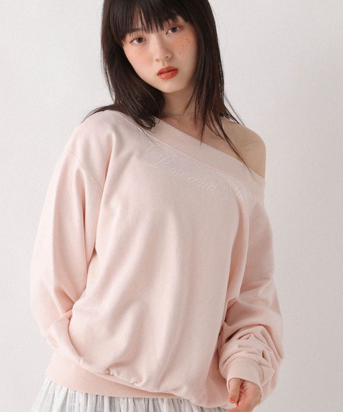 セール】ワンショルロゴ裏毛スウェット 590572（スウェット）｜Heather
