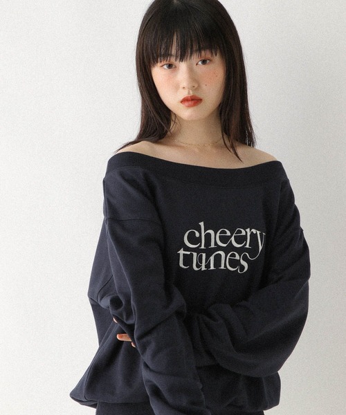 Heather（ヘザー）の「ワンショルロゴ裏毛スウェット　590572（スウェット・レディース・グレー/オートミール/ネイビー/ピンク・FREE）」の20枚目の写真