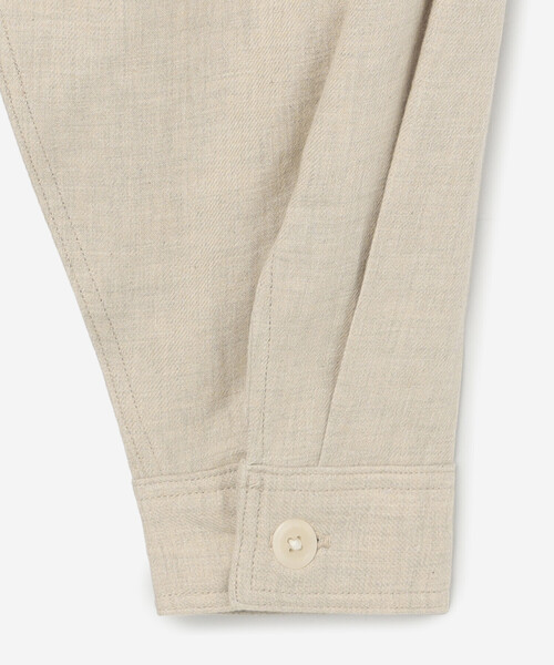 HAVERSACK（ハバーザック）の「HAVERSACK | 〈別注〉コットンネル 長袖シャツ MEN（シャツ/ブラウス・メンズ・オフホワイト/ブラック・L/M）」の6枚目の写真