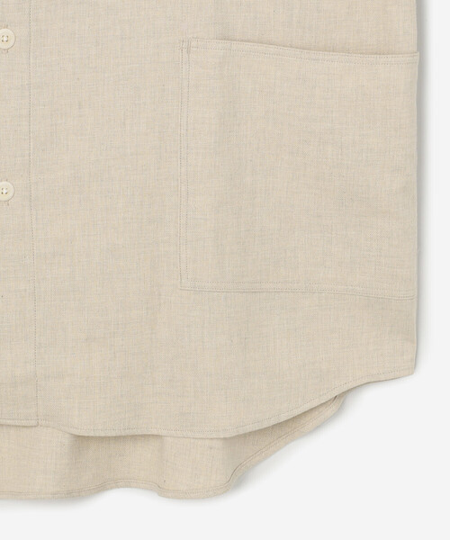 HAVERSACK（ハバーザック）の「HAVERSACK | 〈別注〉コットンネル 長袖シャツ MEN（シャツ/ブラウス・メンズ・オフホワイト/ブラック・L/M）」の7枚目の写真