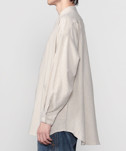 HAVERSACK（ハバーザック）の「HAVERSACK | 〈別注〉コットンネル 長袖シャツ MEN（シャツ/ブラウス・メンズ・オフホワイト/ブラック・L/M）」の9枚目の写真