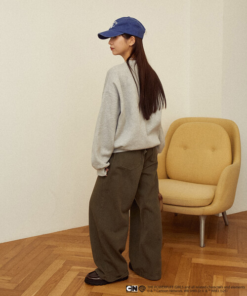 PUBLUX（パブリュクス）の「PUBLUX/パブリュクス 【THE POWERPUFF GIRLS】パワーパフ ガールズ フロントアート クルーネックスウェット　限定展開（スウェット・レディース・チャコールグレー/グレー・ﾌﾘ-）」の14枚目の写真