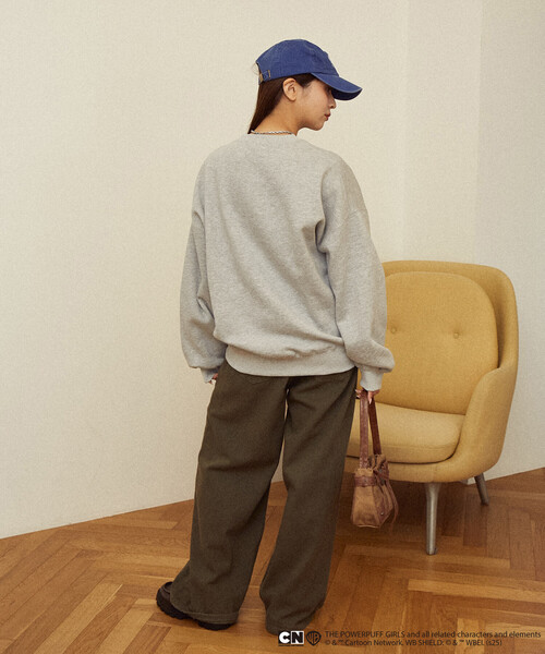 PUBLUX（パブリュクス）の「PUBLUX/パブリュクス 【THE POWERPUFF GIRLS】パワーパフ ガールズ フロントアート クルーネックスウェット　限定展開（スウェット・レディース・チャコールグレー/グレー・ﾌﾘ-）」の16枚目の写真