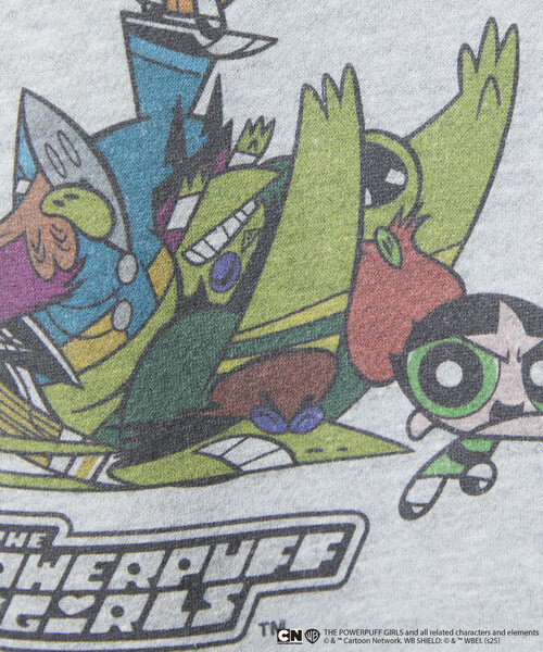 PUBLUX（パブリュクス）の「PUBLUX/パブリュクス 【THE POWERPUFF GIRLS】パワーパフ ガールズ フロントアート クルーネックスウェット　限定展開（スウェット・レディース・チャコールグレー/グレー・ﾌﾘ-）」の18枚目の写真