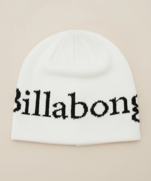 BILLABONG(ビラボン)の「【BILLABONG/ビラボン】24AW SINGLE LOGO BEANIE/ロゴニットキャップ・ビーニー(ニットキャップ/ビーニー・レディース・ブラック/ホワイト・FREE)」の2枚目の写真