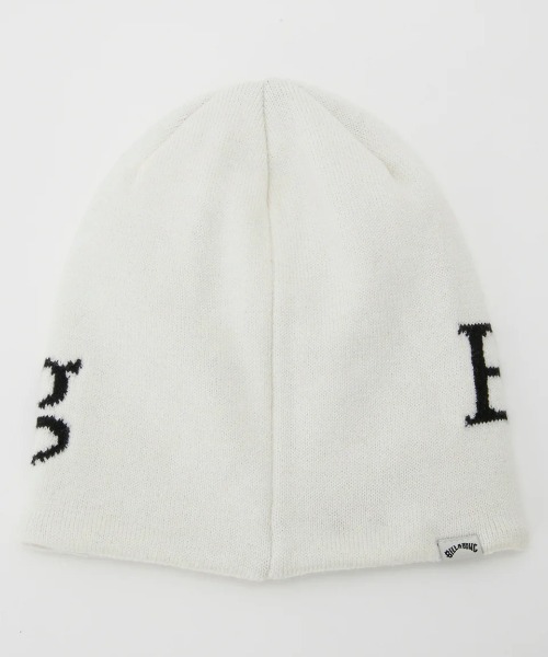 BILLABONG(ビラボン)の「【BILLABONG/ビラボン】24AW SINGLE LOGO BEANIE/ロゴニットキャップ・ビーニー(ニットキャップ/ビーニー・レディース・ブラック/ホワイト・FREE)」の4枚目の写真