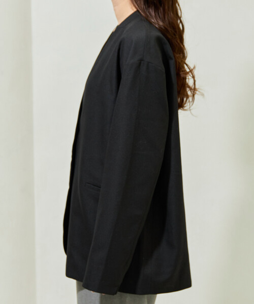 22AW ノーカラージャケット　ワイドトラウザーズ　セットアップ 22AW ノーカラージャケット ワイドトラウザーズ セットアップ 22AW