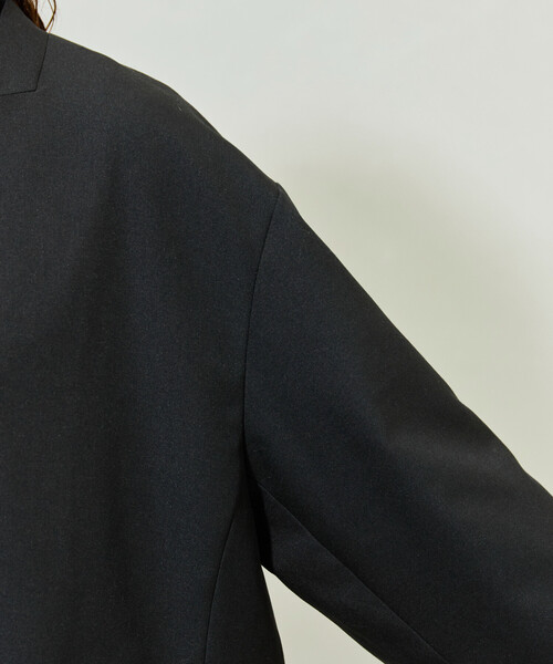 セール】限定展開 ソフトタッチ ツイル ノーカラー ジャケット