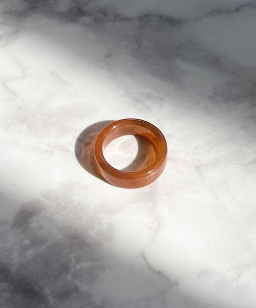 yu-ka（ユーカ）の「YU-KA:レトロリング retro ring（リング・レディース・ブラウン/ホワイト・FREE）」の4枚目の写真