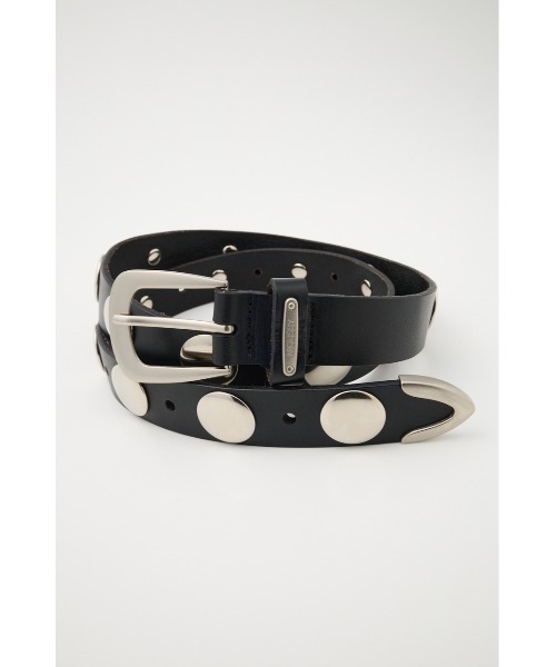MOUSSY(マウジー)の「STUDS LEATHER ベルト(ベルト・レディース・ブラック/ブラウン・FREE)」の9枚目の写真