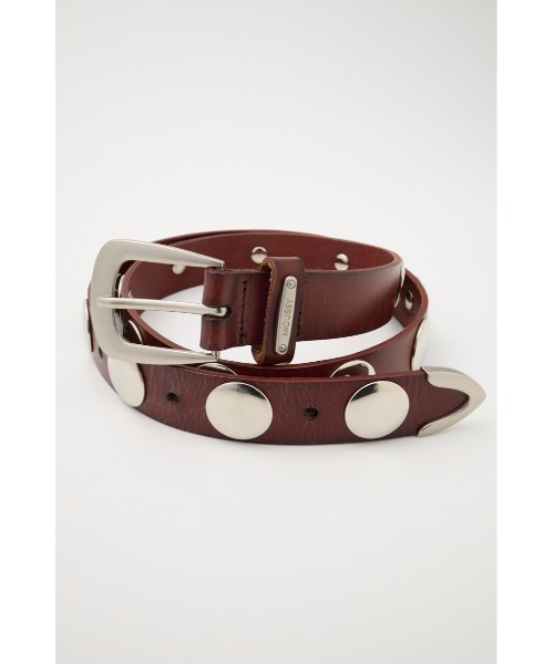 MOUSSY(マウジー)の「STUDS LEATHER ベルト(ベルト・レディース・ブラック/ブラウン・FREE)」の3枚目の写真