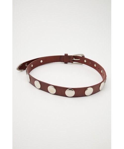 MOUSSY(マウジー)の「STUDS LEATHER ベルト(ベルト・レディース・ブラック/ブラウン・FREE)」の6枚目の写真