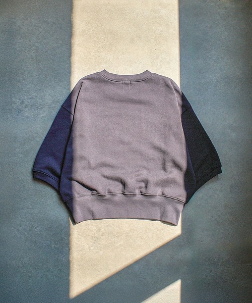 ROSE BUD（ローズバッド）の「SHORT LENGTH SWEAT TOP（スウェット・レディース・ピンク/ネイビー/オフホワイト・ONE SIZE）」の8枚目の写真