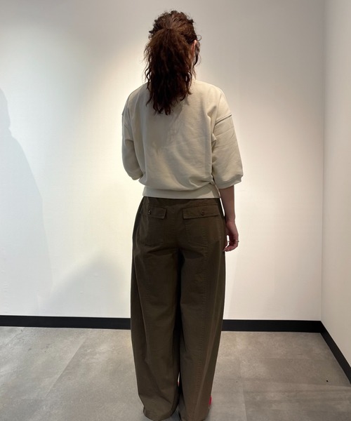 ROSE BUD（ローズバッド）の「SHORT LENGTH SWEAT TOP（スウェット・レディース・ピンク/ネイビー/オフホワイト・ONE SIZE）」の16枚目の写真