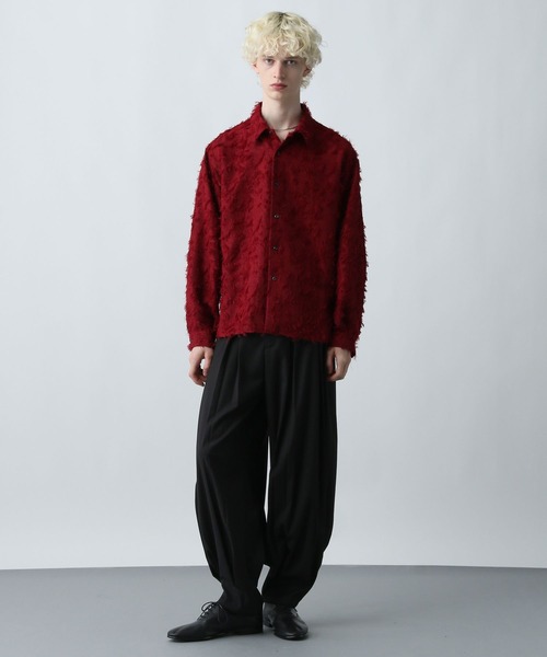 HARE(ハレ)の「【SET UP対応】YOSEバレルパンツ(HARE)(その他パンツ・メンズ・ブラック/グレー系その他/レッド・SMALL/MEDIUM)」の5枚目の写真