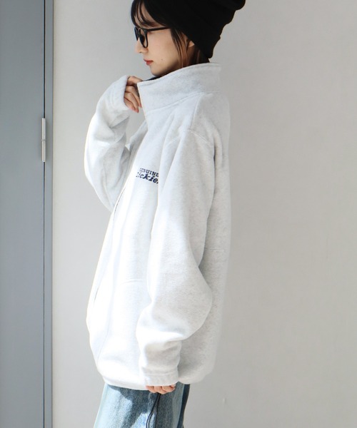 Dickies(ディッキーズ)の「【GENUINE DICKIES/ジェニュインディッキーズ】フリース ドロスト スタンドネック ジップアップブルゾン(ブルゾン・メンズ・スミクロ/ネイビー/グリーン/アッシュグレー・M/XL/L)」の10枚目の写真