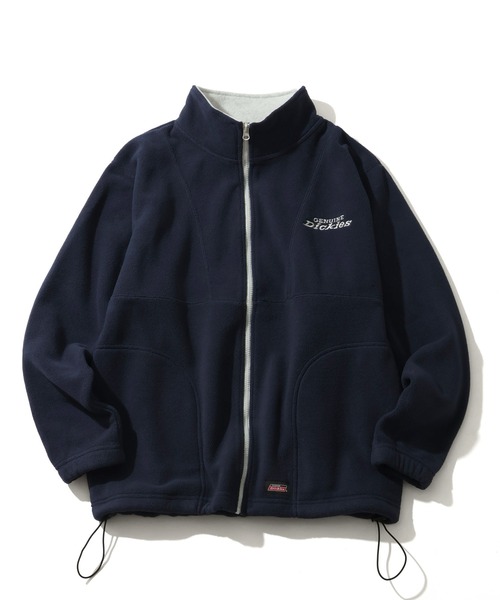 Dickies(ディッキーズ)の「【GENUINE DICKIES/ジェニュインディッキーズ】フリース ドロスト スタンドネック ジップアップブルゾン(ブルゾン・メンズ・スミクロ/ネイビー/グリーン/アッシュグレー・M/XL/L)」の21枚目の写真