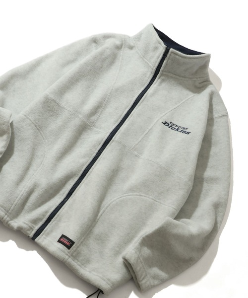 Dickies(ディッキーズ)の「【GENUINE DICKIES/ジェニュインディッキーズ】フリース ドロスト スタンドネック ジップアップブルゾン(ブルゾン・メンズ・スミクロ/ネイビー/グリーン/アッシュグレー・M/XL/L)」の22枚目の写真