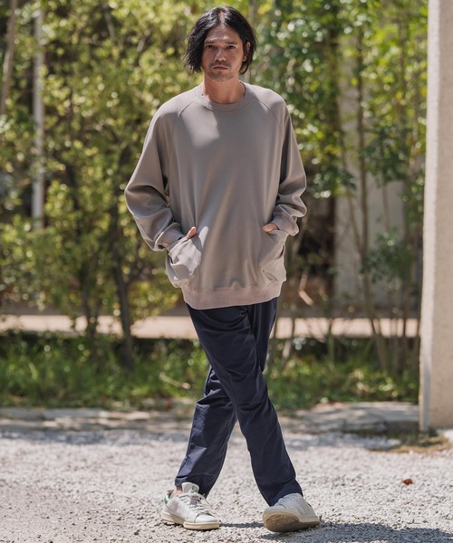 CAMBIO(カンビオ)の「mlt5433-サイドポケット鹿の子カットソー(Tシャツ/カットソー・メンズ・ホワイト/グレイッシュベージュ/ブラック・M/L/XL)」の15枚目の写真