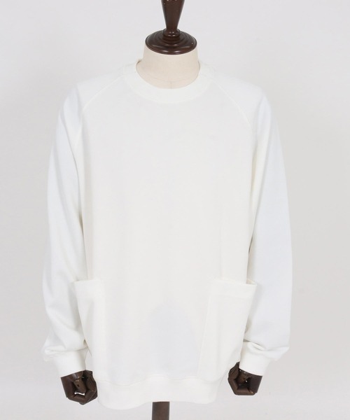CAMBIO(カンビオ)の「mlt5433-サイドポケット鹿の子カットソー(Tシャツ/カットソー・メンズ・ホワイト/グレイッシュベージュ/ブラック・M/L/XL)」の17枚目の写真