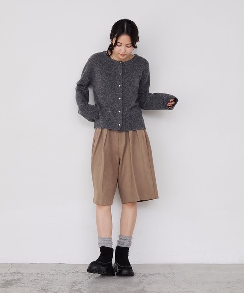 forksy.(フォルクシー)の「【forksy.】異素材MIXボリュームスニーカーソールショートブーツ(ブーツ・レディース・ホワイト系/ブラック・S/M/L)」の10枚目の写真