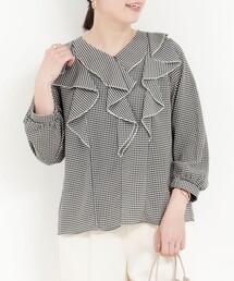 MICO COULIER | ジョーゼットフリルブラウス(シャツ/ブラウス)