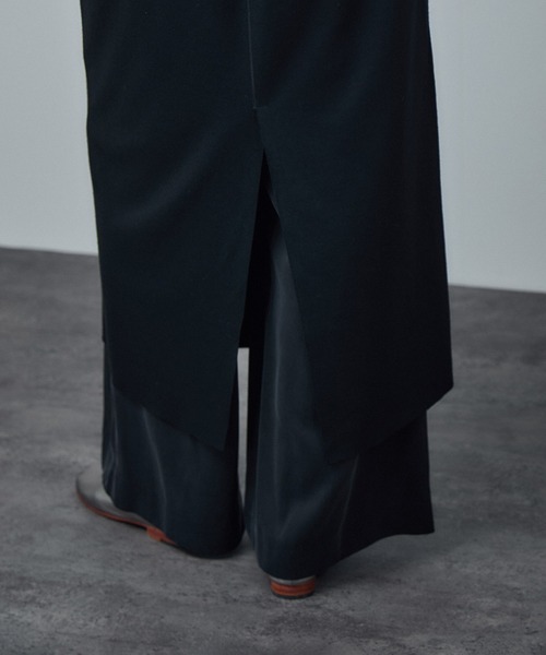 SALON adam et rope'（サロン アダム エ ロペ）の「ミルドジャージシャツワンピース（ワンピース・レディース・カーキ/ブラック・FREE）」の10枚目の写真