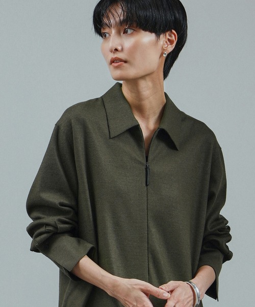 セール】ミルドジャージシャツワンピース（ワンピース）｜SALON adam