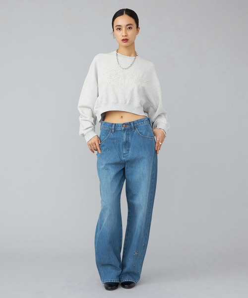 Lee(リー)の「Wrangler/ラングラー ユーズドパッチスウェット(スウェット・レディース・チャコールグレー/グレー・SMALL)」の8枚目の写真