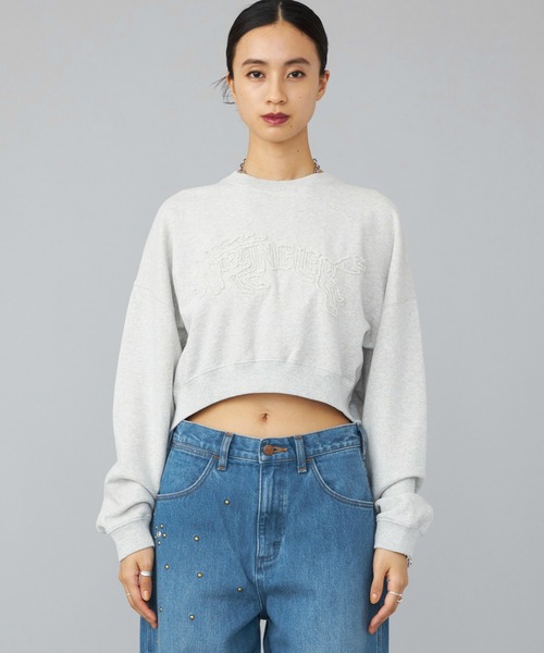 Lee(リー)の「Wrangler/ラングラー ユーズドパッチスウェット(スウェット・レディース・チャコールグレー/グレー・SMALL)」の12枚目の写真