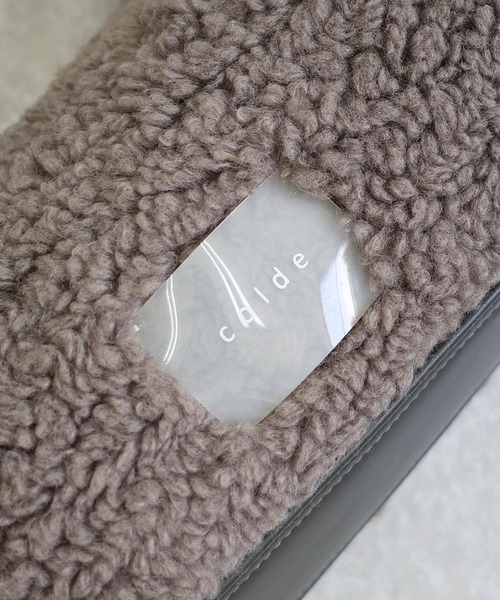 COLDE （コルデ）の「ボアショルダーバッグ（ショルダーバッグ・レディース・チャコール/アイボリー・FREE）」の12枚目の写真