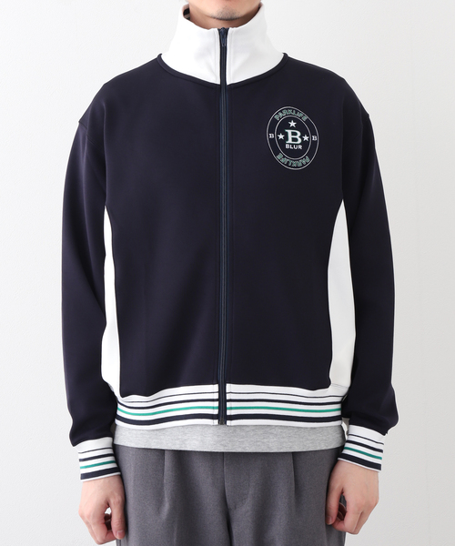 blur Track Jacket Navy L ブラー・トラック・ジャケット TRACK JACKET
