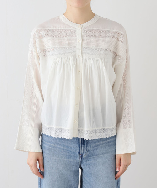 Fanaka ファナカ 25SS リバーレースヨーク刺繍ピンタックブラウス 楽天市場】Fanaka リバーレースヨーク刺繍ピンタックブラウス