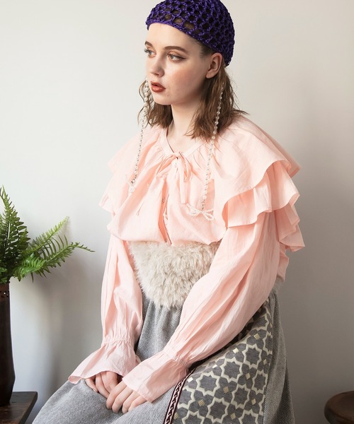 チャイハネ（チャイハネ）の「【チャイハネ】ガウリカWAYトップス（その他トップス・レディース・ピンク/ホワイト/ブルー・FREE）」の3枚目の写真