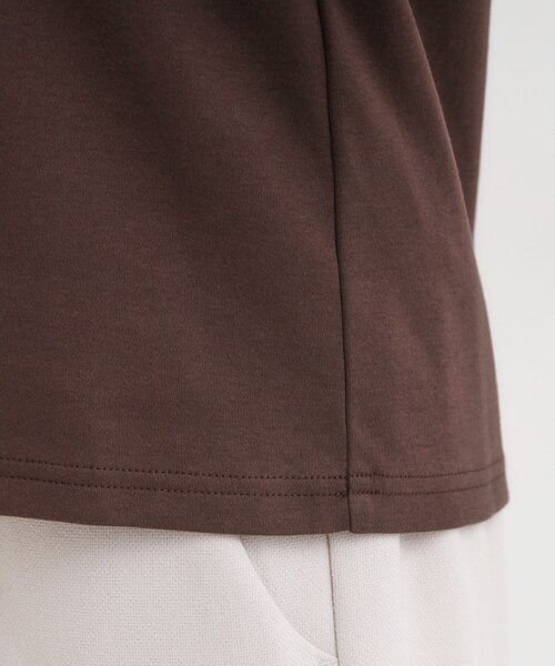 DRESKIP(ドレスキップ)の「【S-LL】お顔周りを美しく見せる ボートネックロンT(Tシャツ/カットソー・レディース・ホワイト系1/ダークブラウン系/ブラック系1/ピンク系2・01/02/03/04)」の19枚目の写真