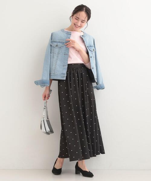 DRESKIP(ドレスキップ)の「【S-LL】お顔周りを美しく見せる ボートネックロンT(Tシャツ/カットソー・レディース・ホワイト系1/ダークブラウン系/ブラック系1/ピンク系2・01/02/03/04)」の11枚目の写真